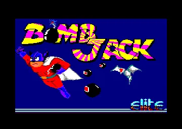 Bomb Jack (UK) (1986) (Trainer) screen shot title